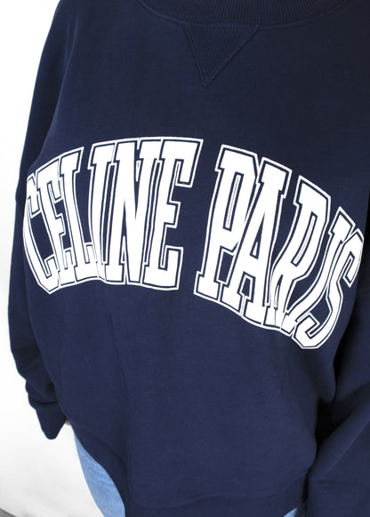 Celine Oversized Sweatshirt In Cotton Fleece