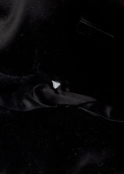 Prada Black Crystal Symbole Triangle Shoulder Bag