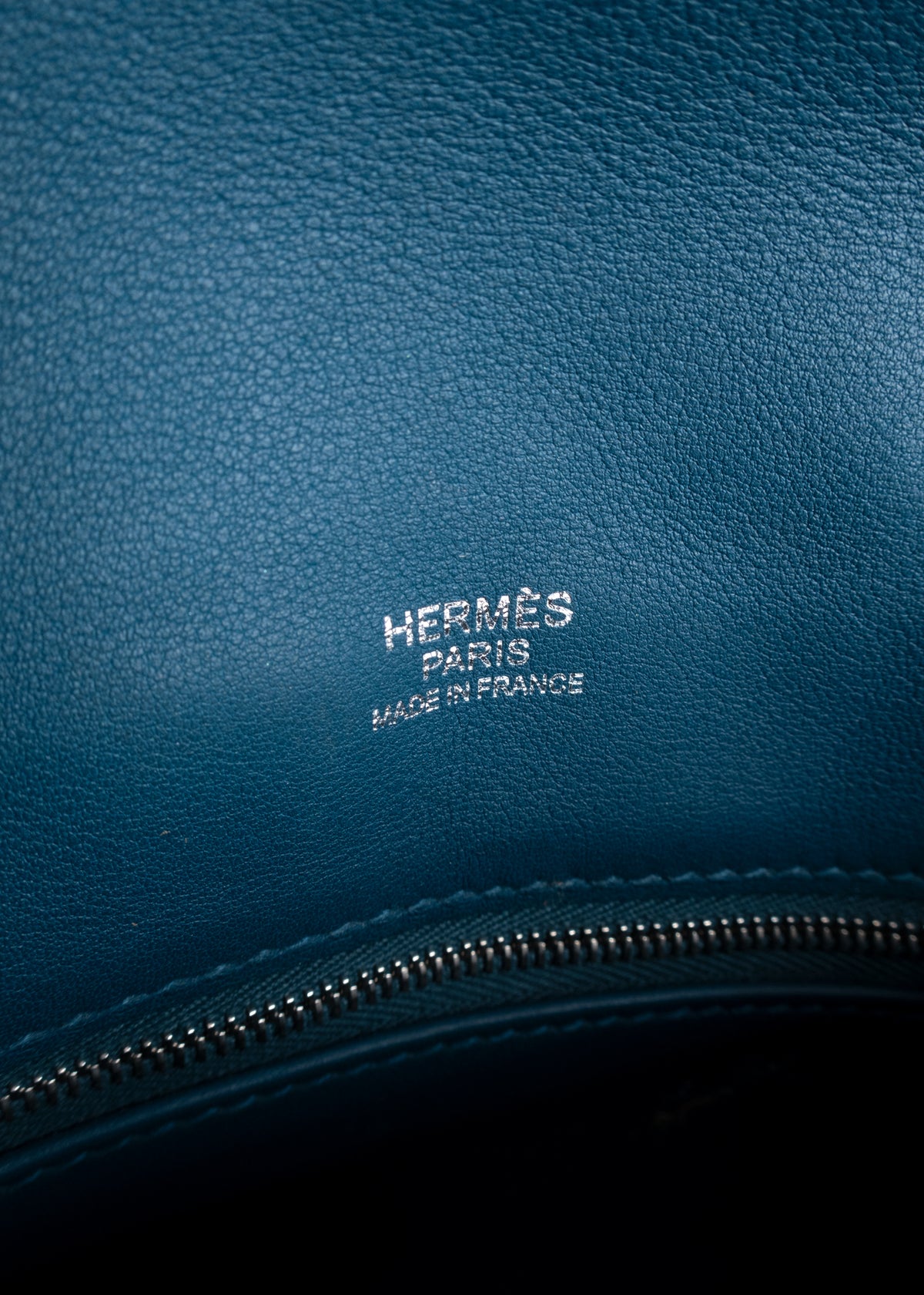 Hermès Berline Mini Sport Swift Leather Shoulder Bag in Blue Palladium