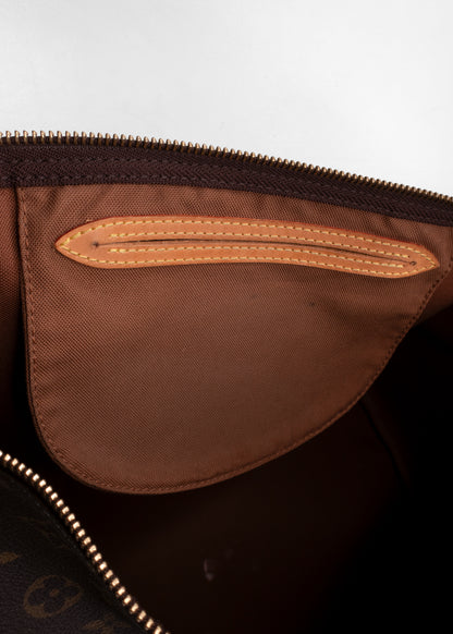 Louis Vuitton Vintage Brown Leather Monogram Speedy