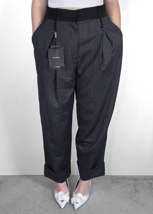 Dolce & Gabbana Wool Pinstripe Trousers