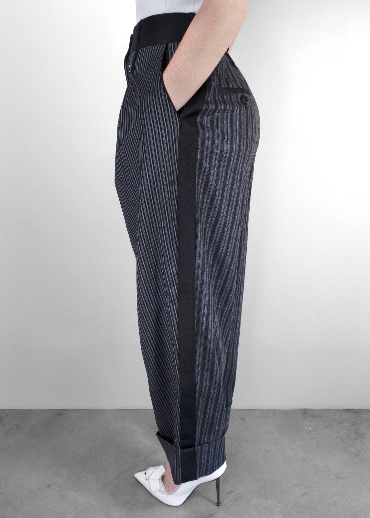 Dolce & Gabbana Wool Pinstripe Trousers