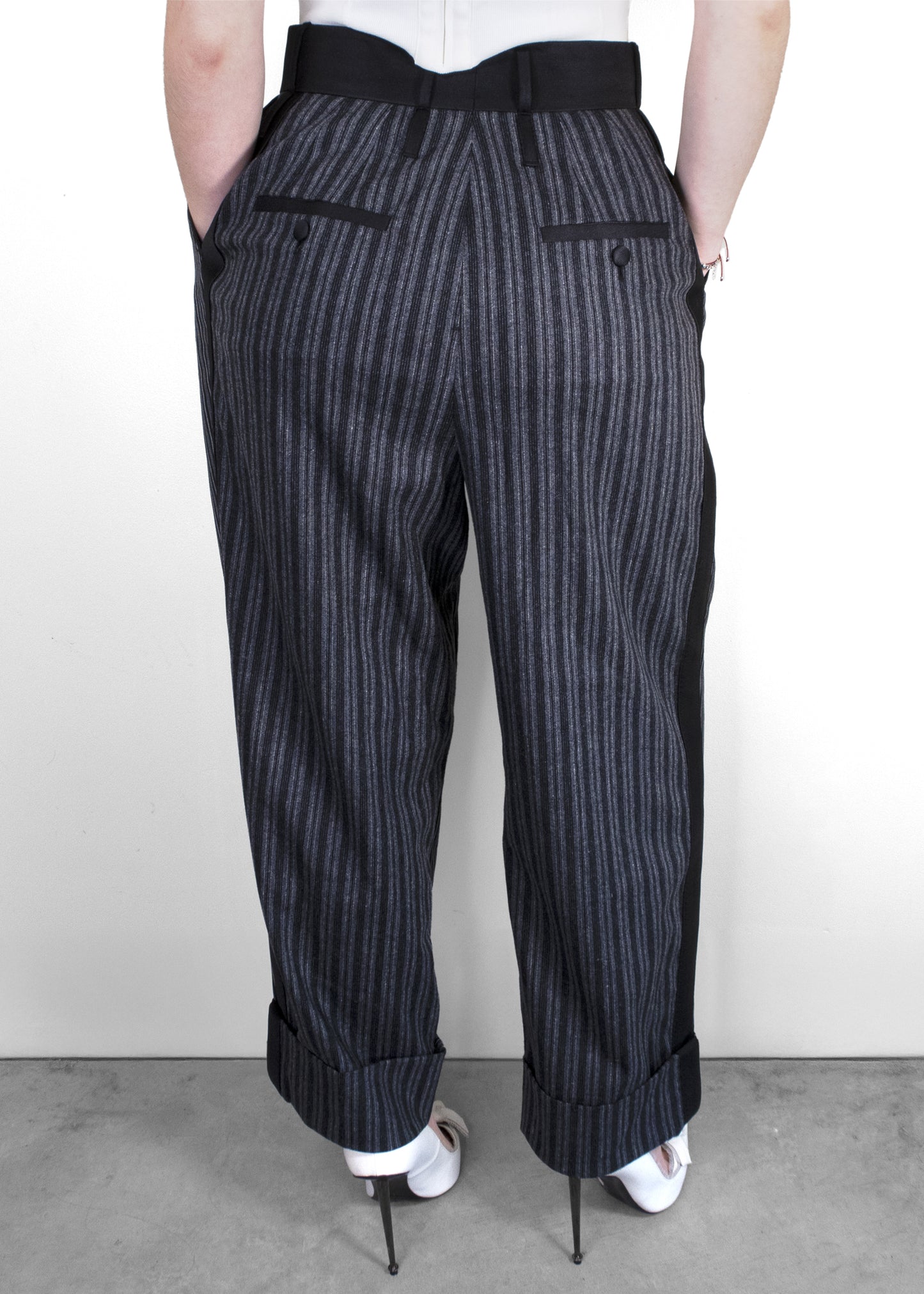 Dolce & Gabbana Wool Pinstripe Trousers