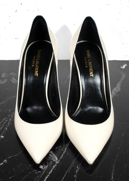 Saint Laurent Calfskin Classic Paris 105 Escarpin Pumps