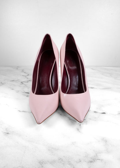 Céline Blush Pink Leather Pointed Toe Stiletto Pumps