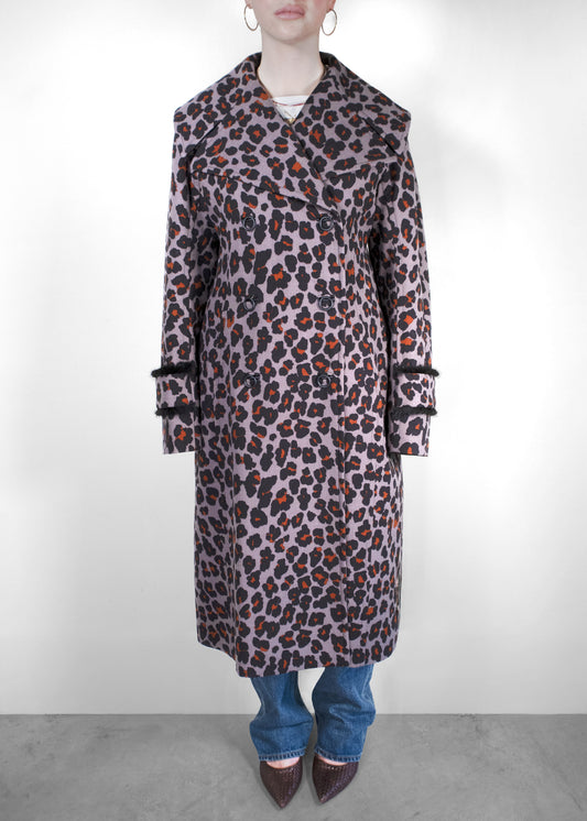 Dior Fall 2016 Leopard Print Long Coat