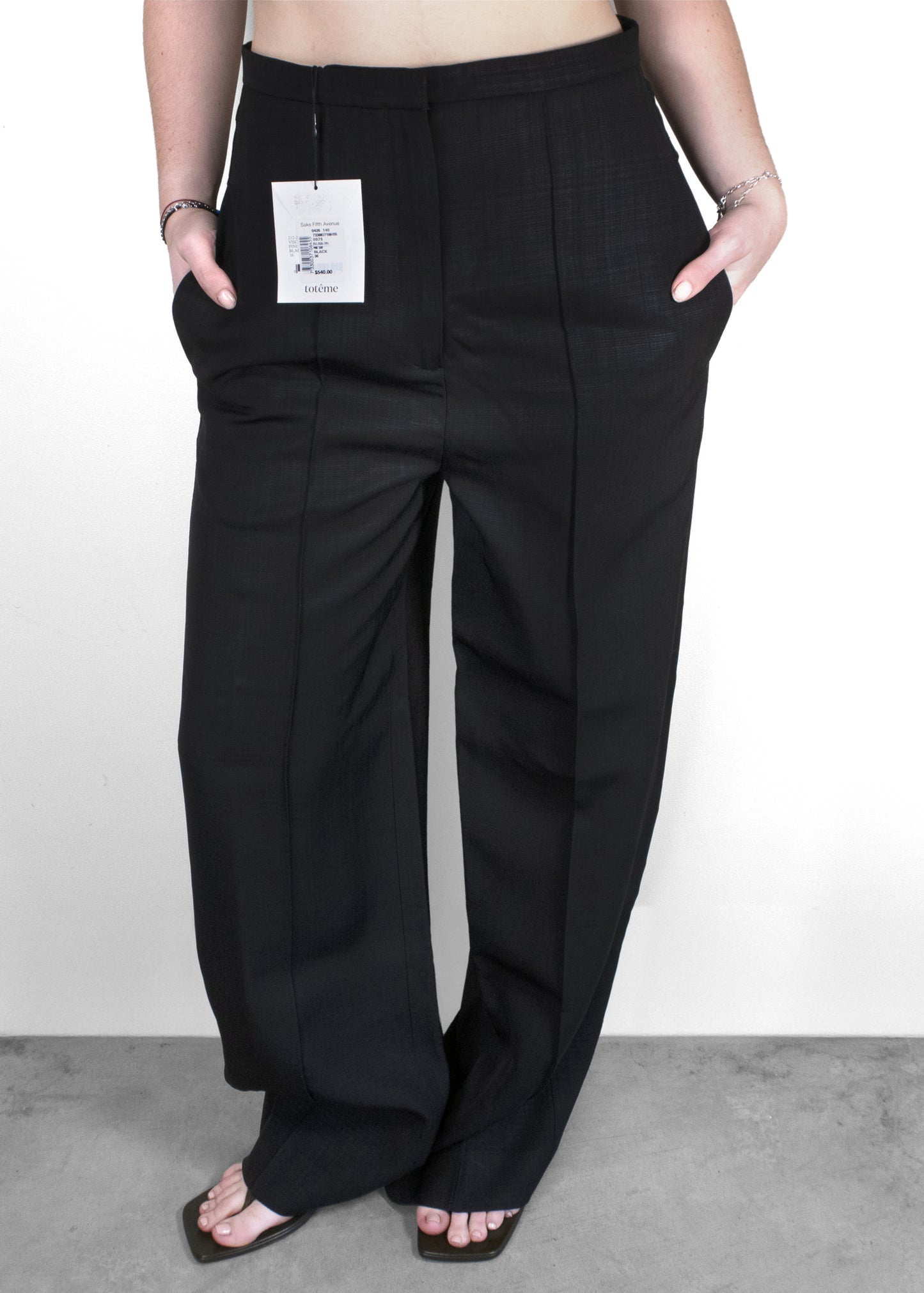 Toteme Pleated Straight Trousers