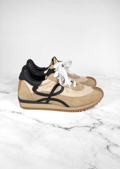 Loewe Flow Runners In Nylon And Suede