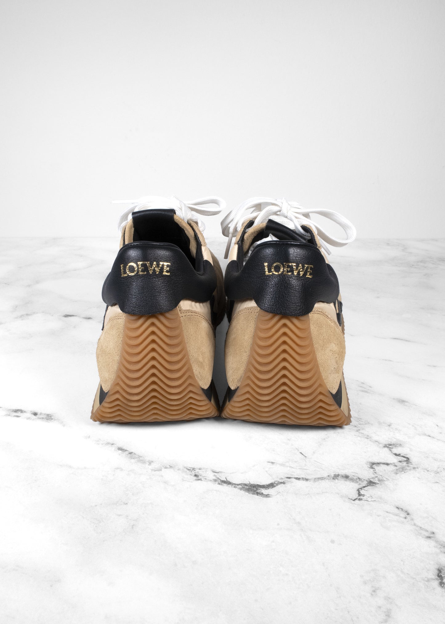 Loewe Flow Runners In Nylon And Suede