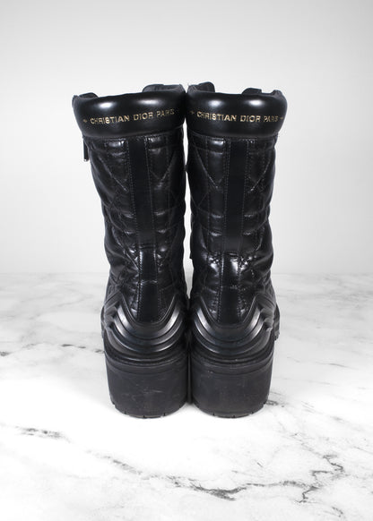 Christian Dior Leather Combat Boots