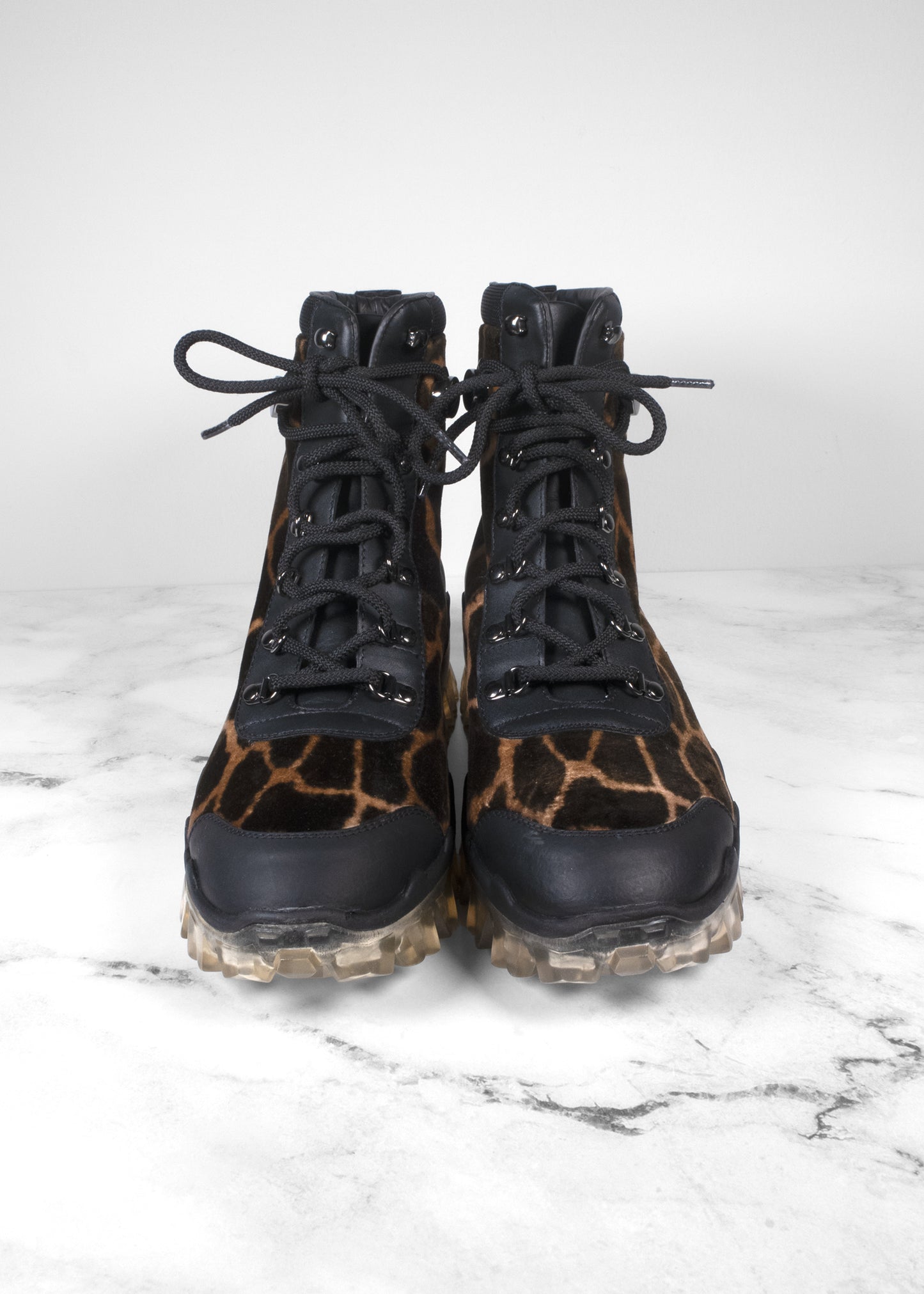 Moncler Helis Giraffe Print Hiking Boot