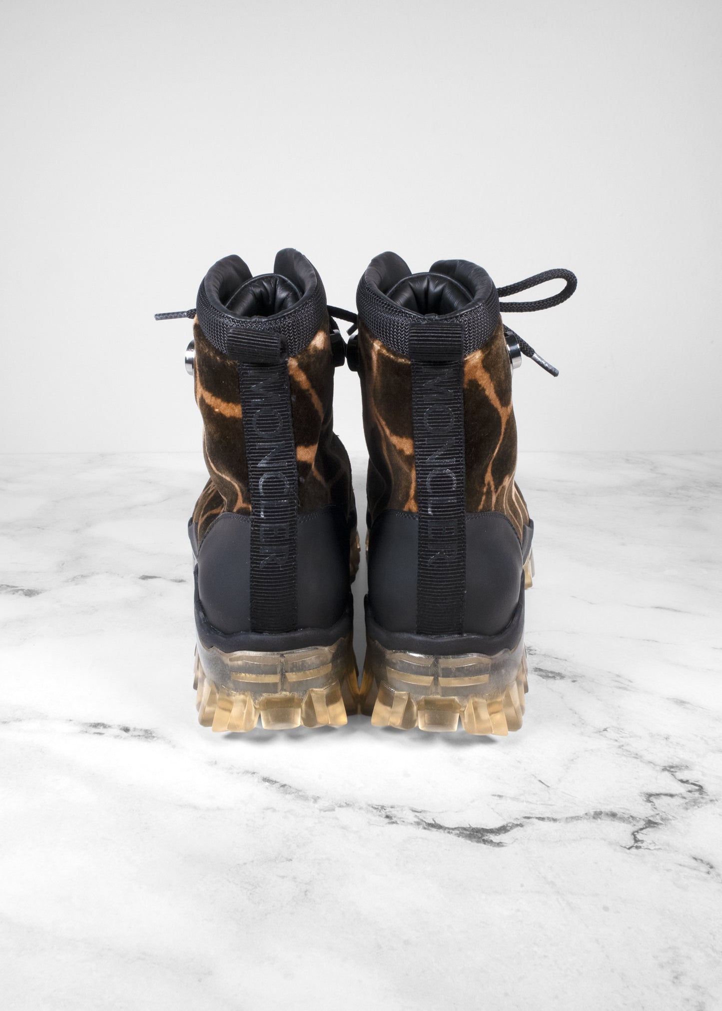 Moncler Helis Giraffe Print Hiking Boot