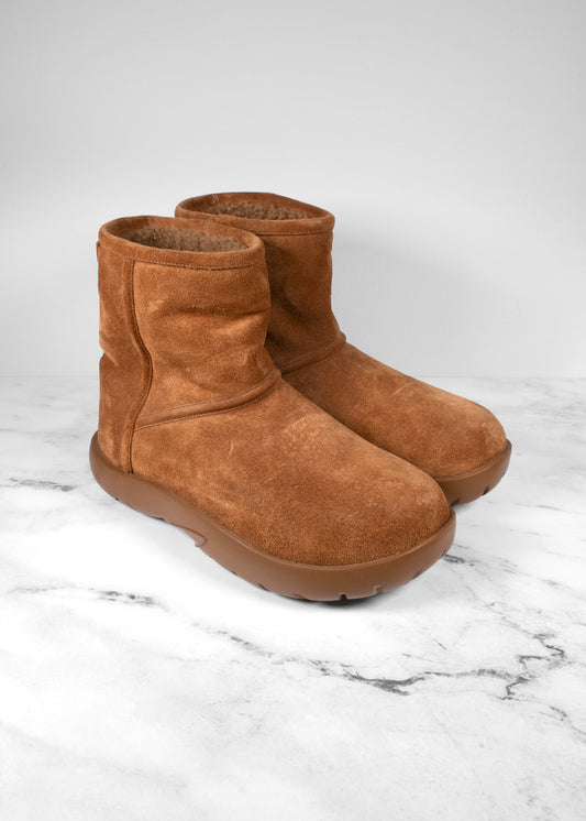 Bottega Veneta Snap Ankle Boots In Suede