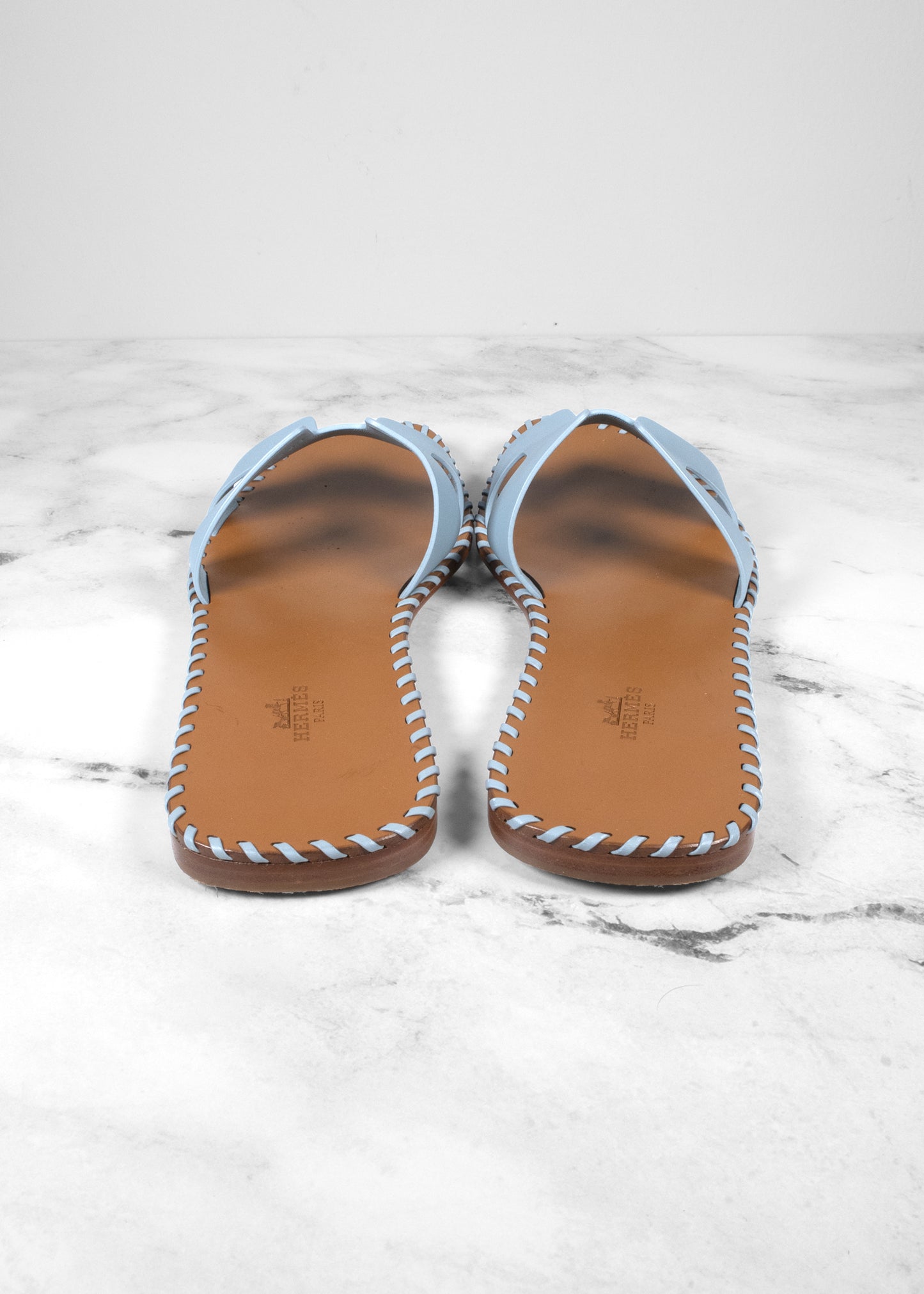 Hermès Oran Leather Slides