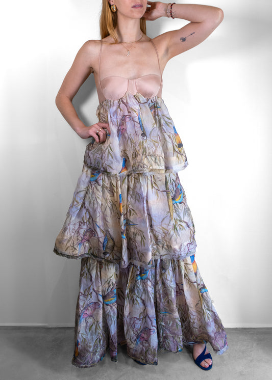 Zimmermann Floral Print Long Dress