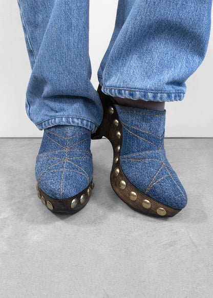 Alaïa Le Sabot Denim Clogs