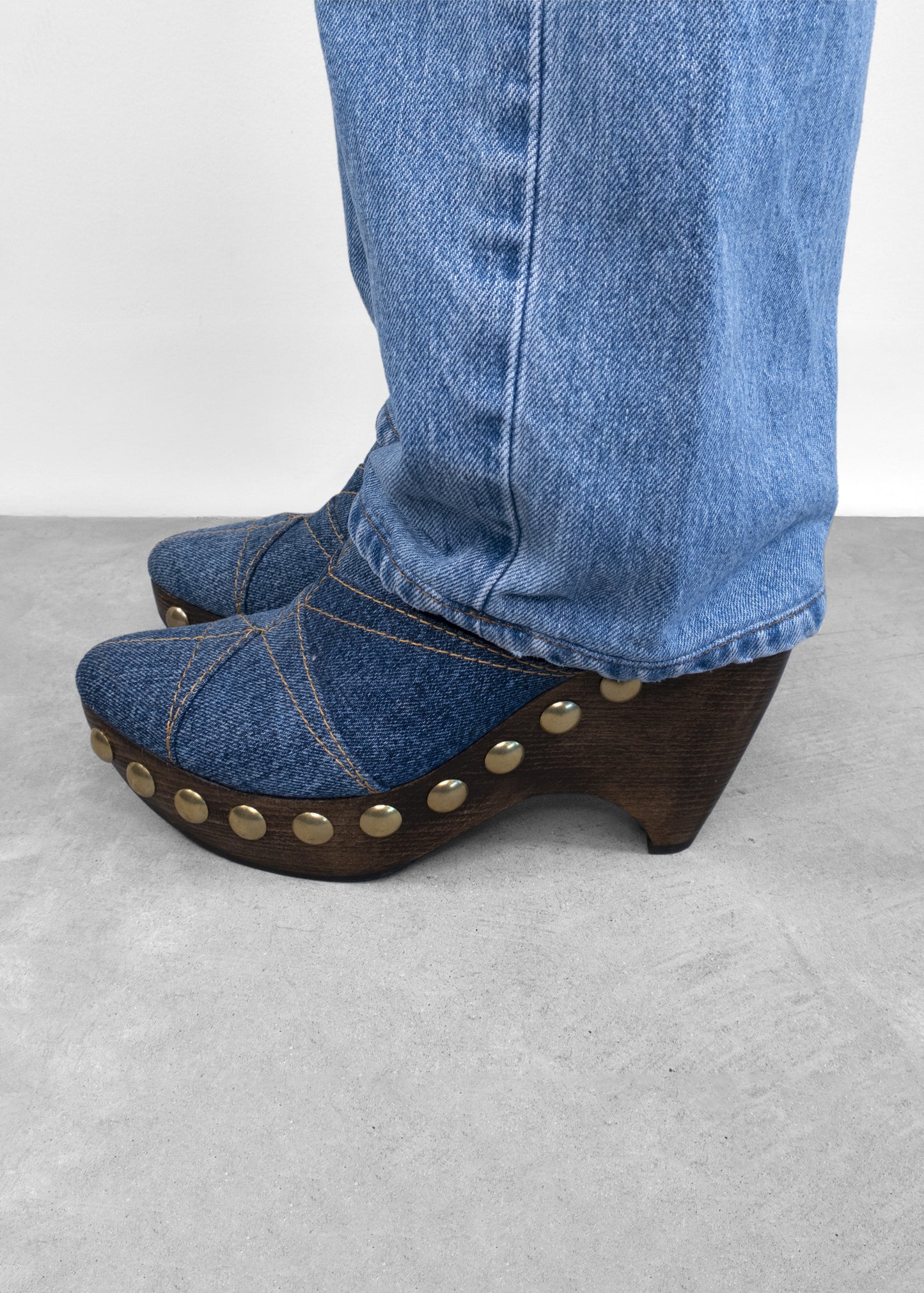 Alaïa Le Sabot Denim Clogs