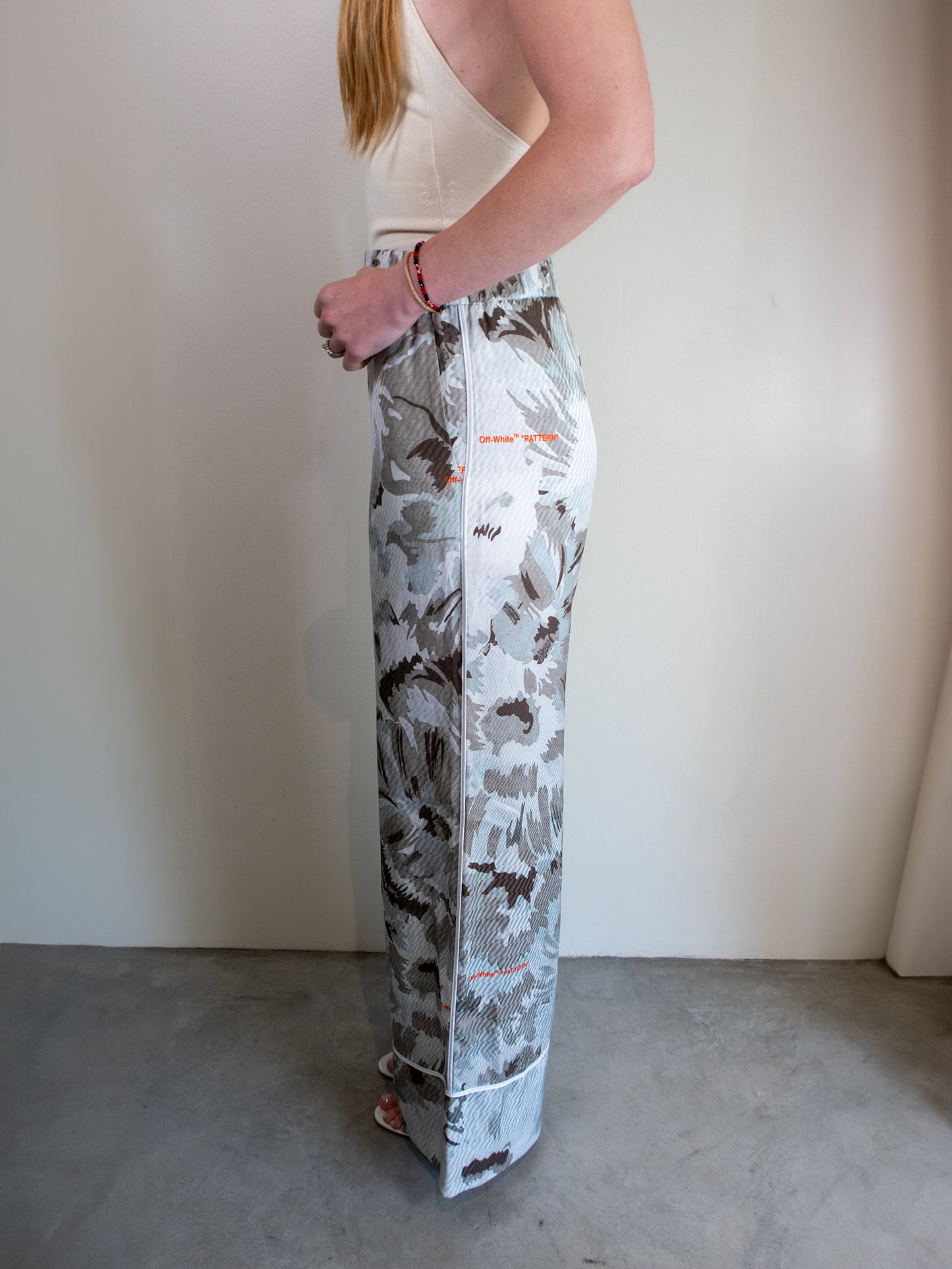 Off-White FW 21/22 Floral Satin Pants