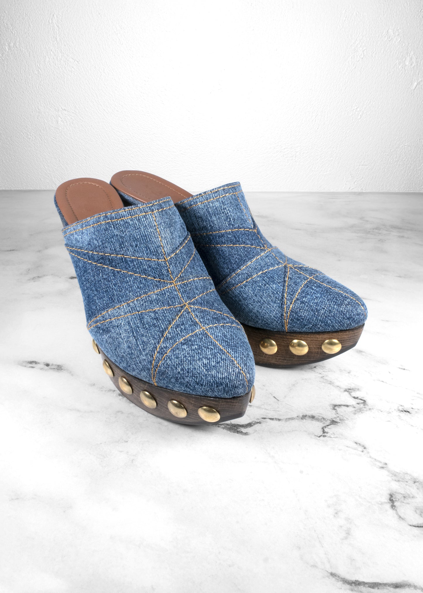 Alaïa Le Sabot Denim Clogs