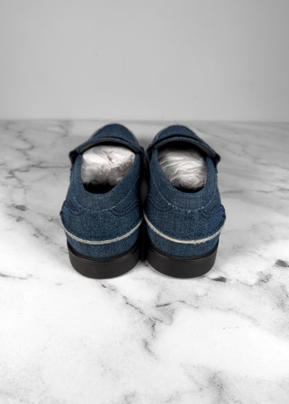 Miu Miu Denim Penny Loafers