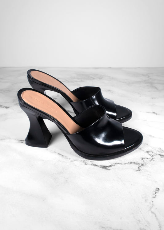 Bottega Veneta Cha-Cha Patent-leather Mules