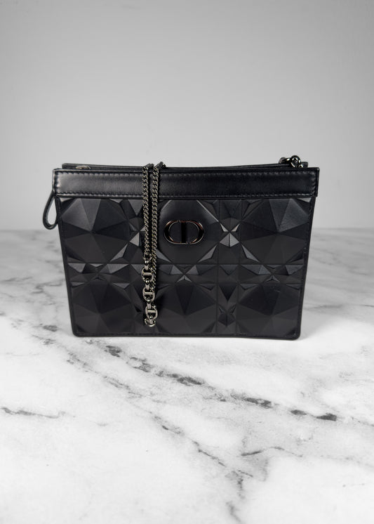Christian Dior 2022 Caro Zipped Pouch with Chain