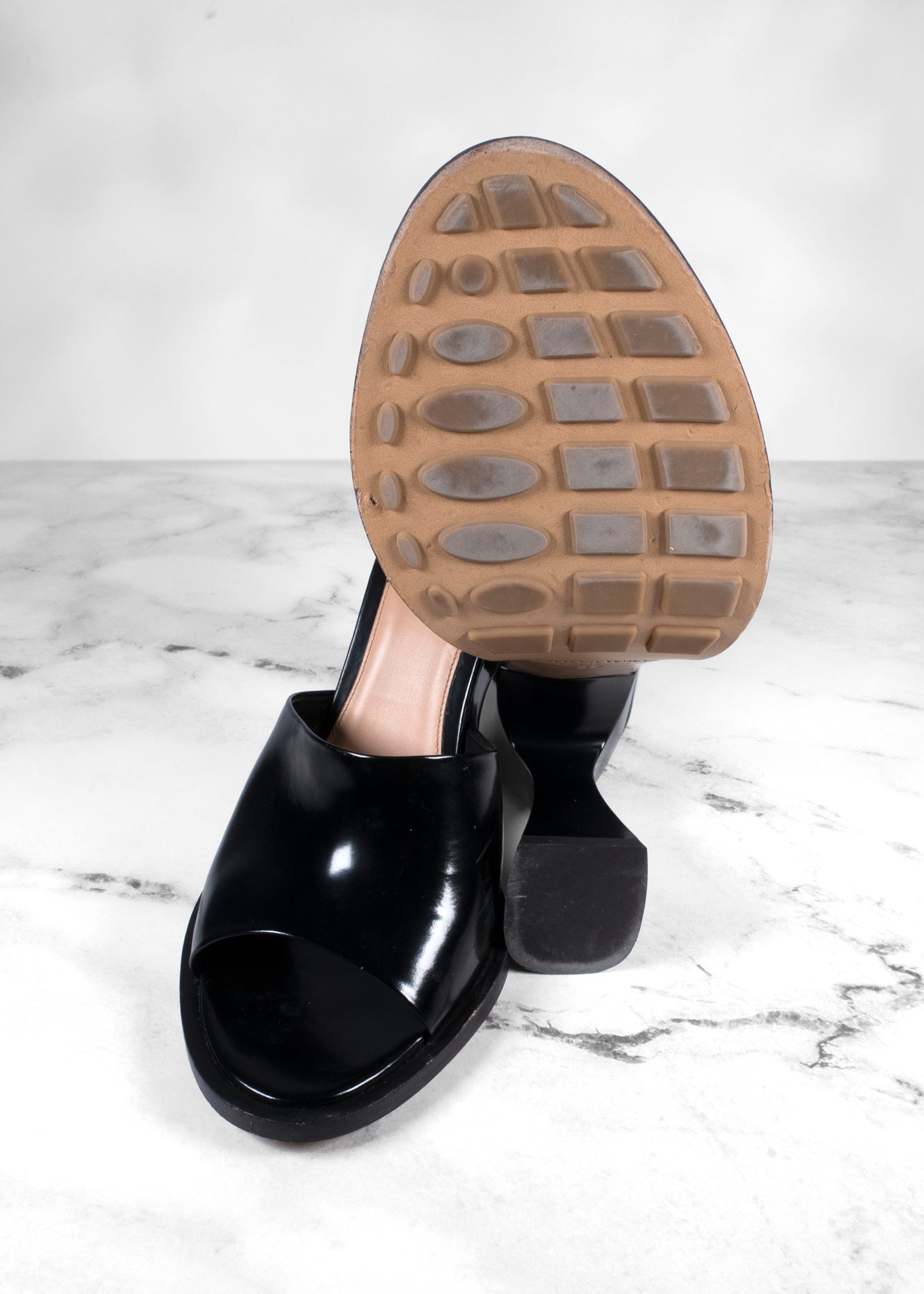 Bottega Veneta Cha-Cha Patent-leather Mules