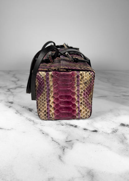 Fendi Multicolor Python Box Bag