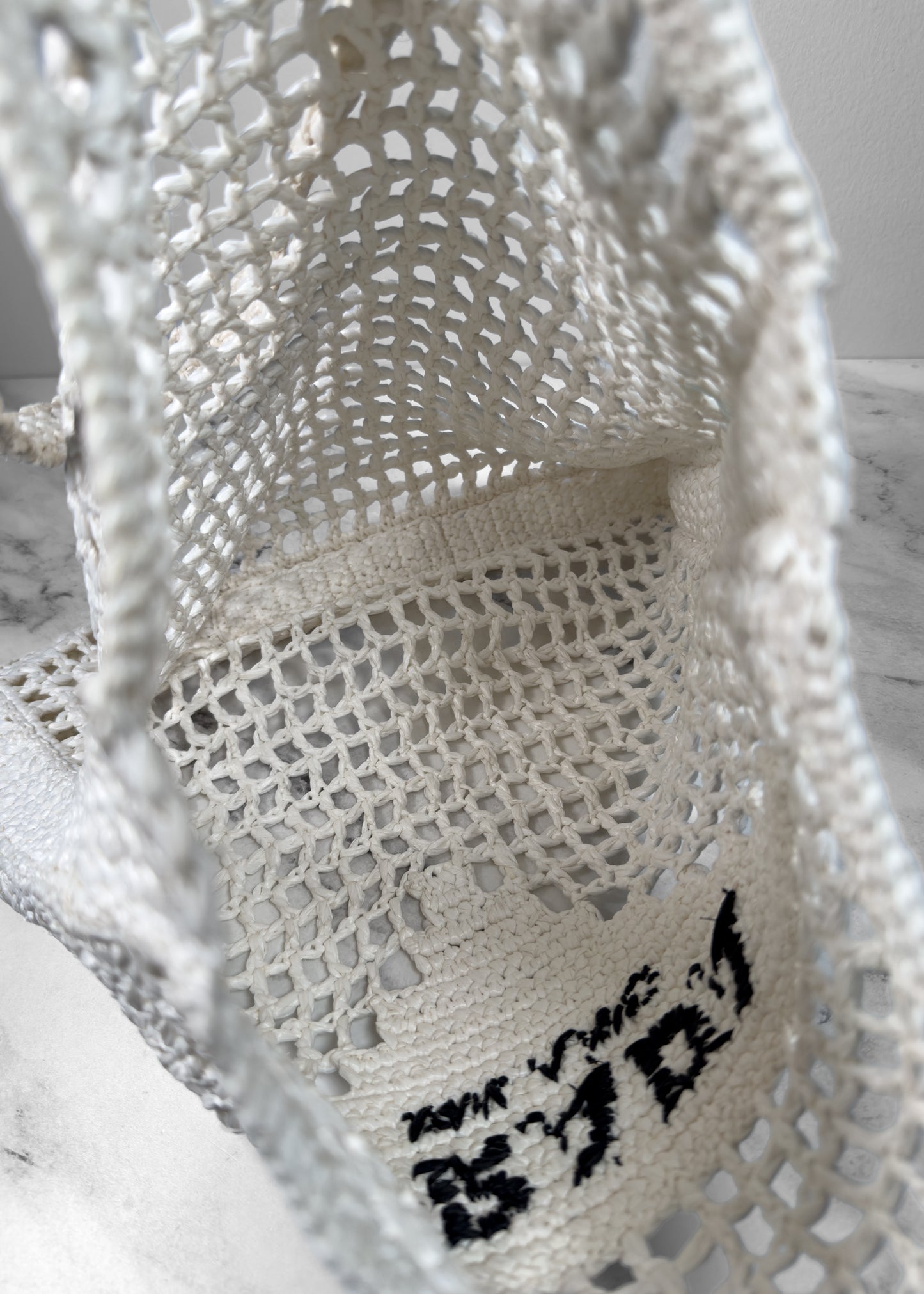 Prada Raffia Tote Bag