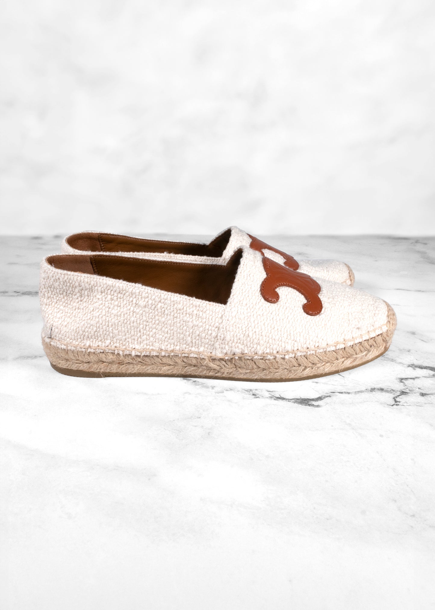 Celine Les Espadrilles in Tweed & Calfskin