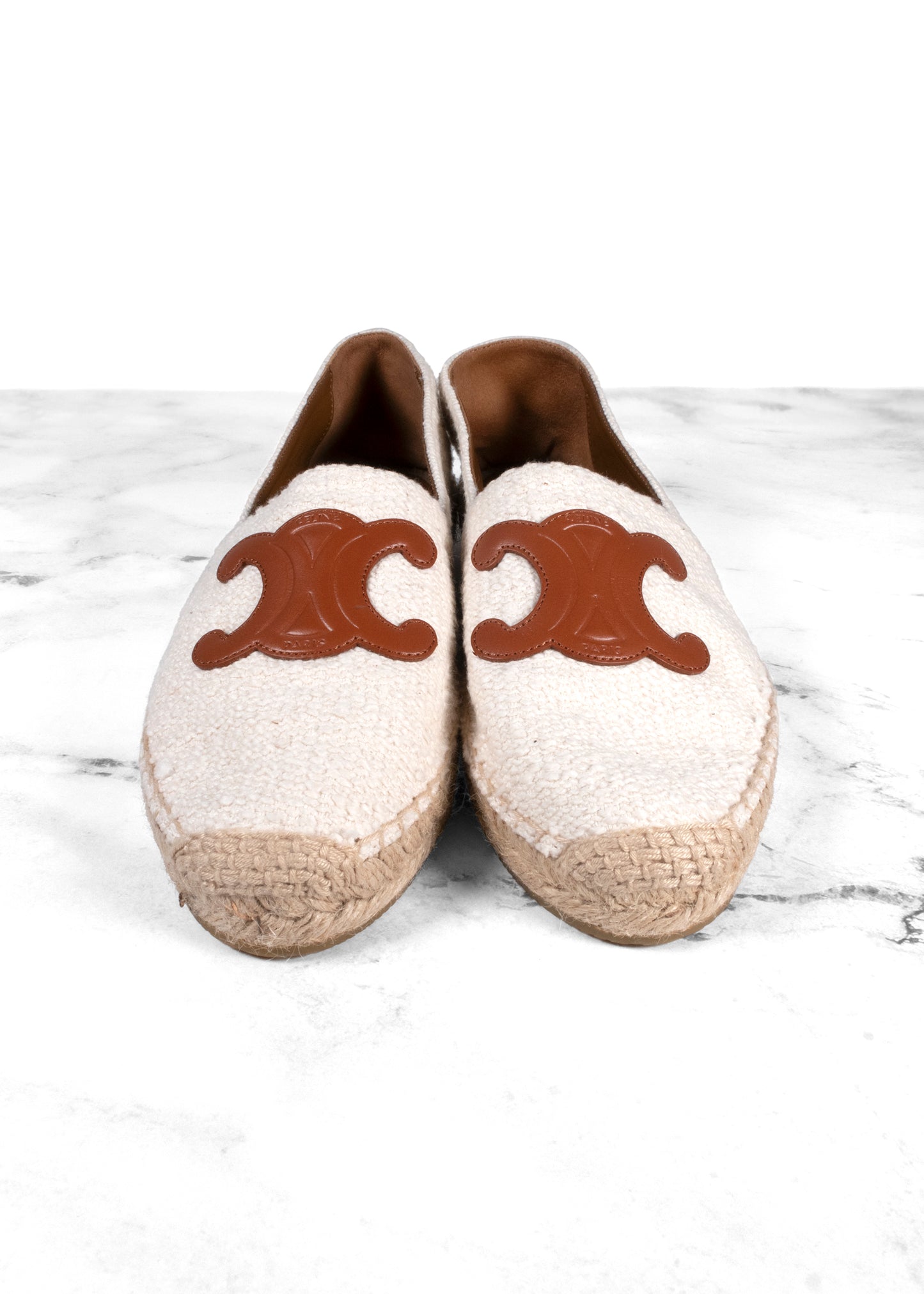 Celine Les Espadrilles in Tweed & Calfskin