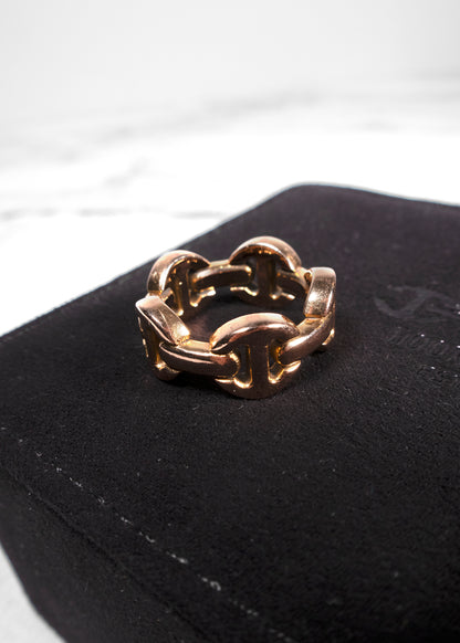 Hoorsenbuhs Tri-Link Brute Classic Ring in 18k Rose Gold