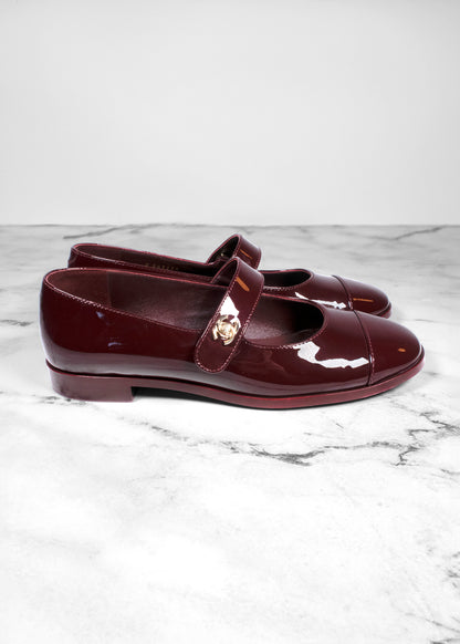 Chanel Patent Calfskin Mary Janes Flats