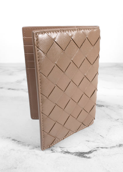 Bottega Veneta Leather Intrecciato Passport Holder