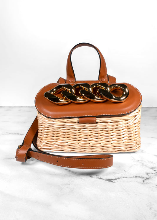 JW Anderson Small Chain Lid Basket Bag