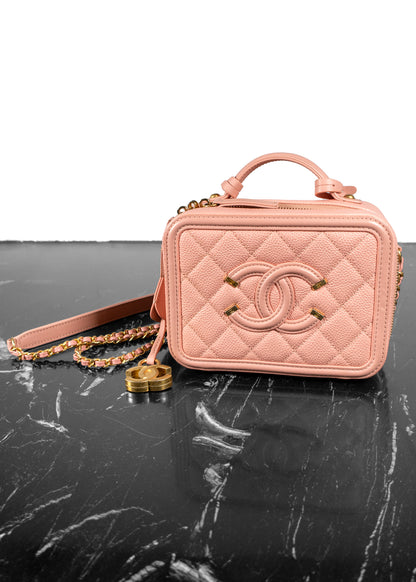 Chanel 2019 Small CC Filigree Vanity Bag