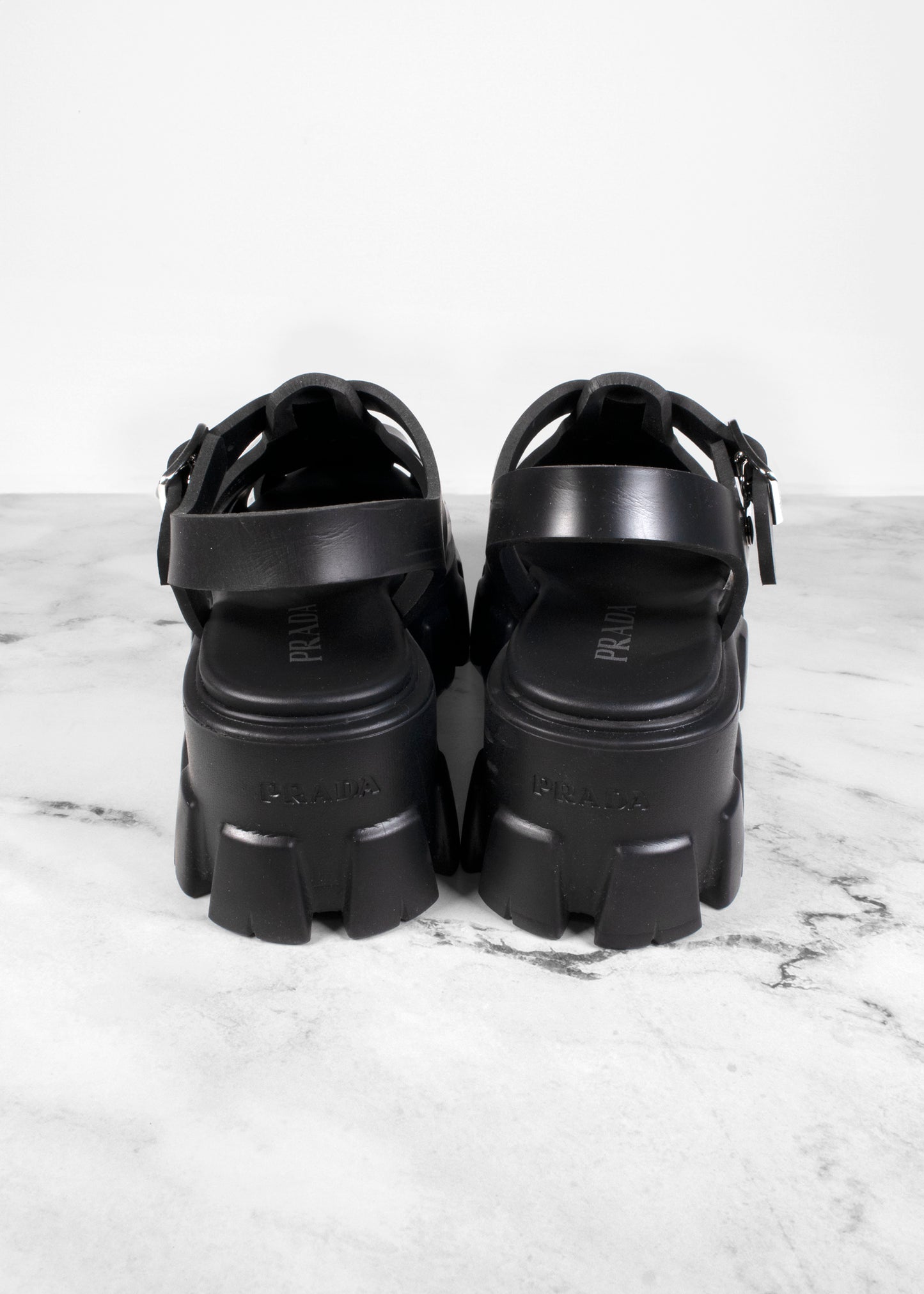 Prada Monolith Platform Sandals