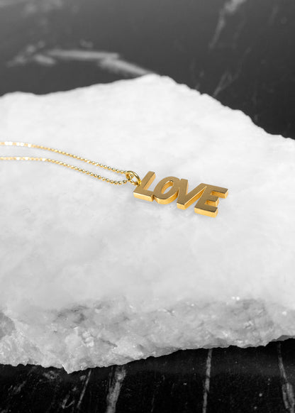 Jennifer Meyer "Love" Necklace