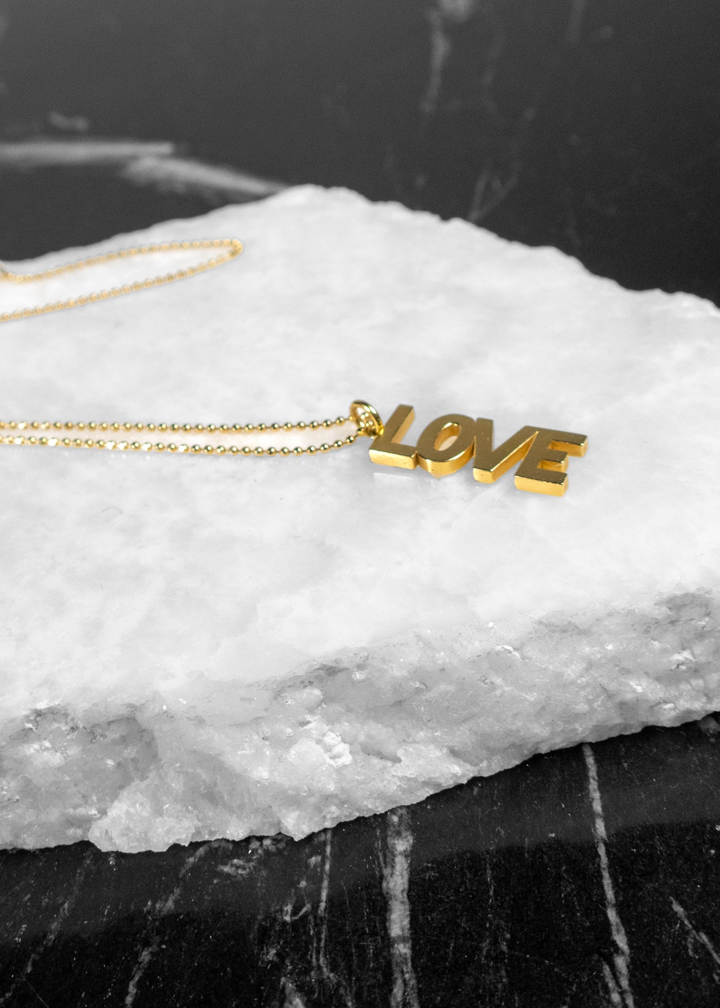 Jennifer Meyer "Love" Necklace