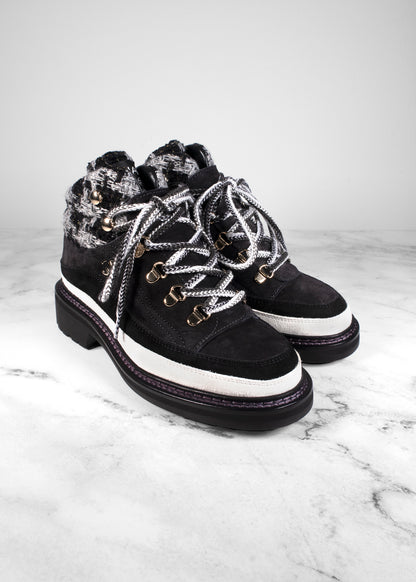 Chanel 2022 Interlocking CC Logo Hiking Boots