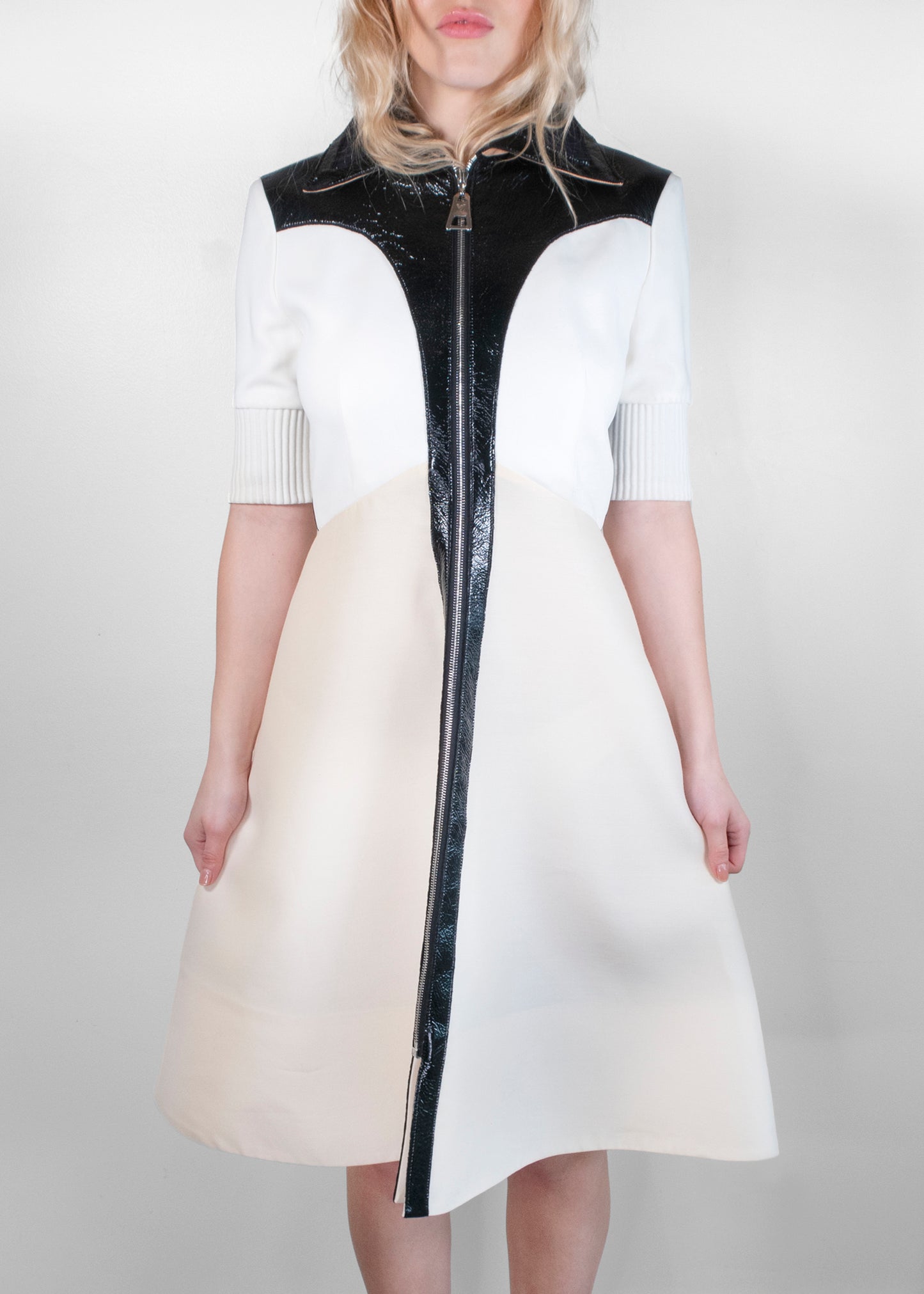 Louis Vuitton Collared Mid-Length Dress