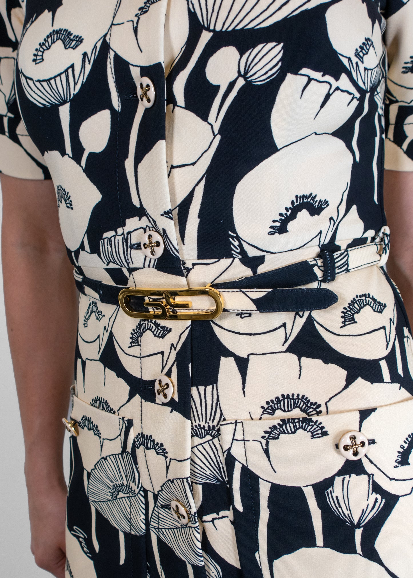 Gucci Poppy Flowers Print Jersey Dress