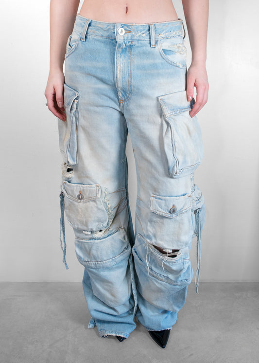 The Attico Blue Fern Jeans