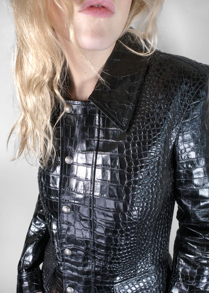 Tom Ford Patent-Finish Leather Jacket