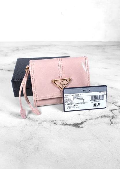 Prada Rosy Blush Small Leather Wallet