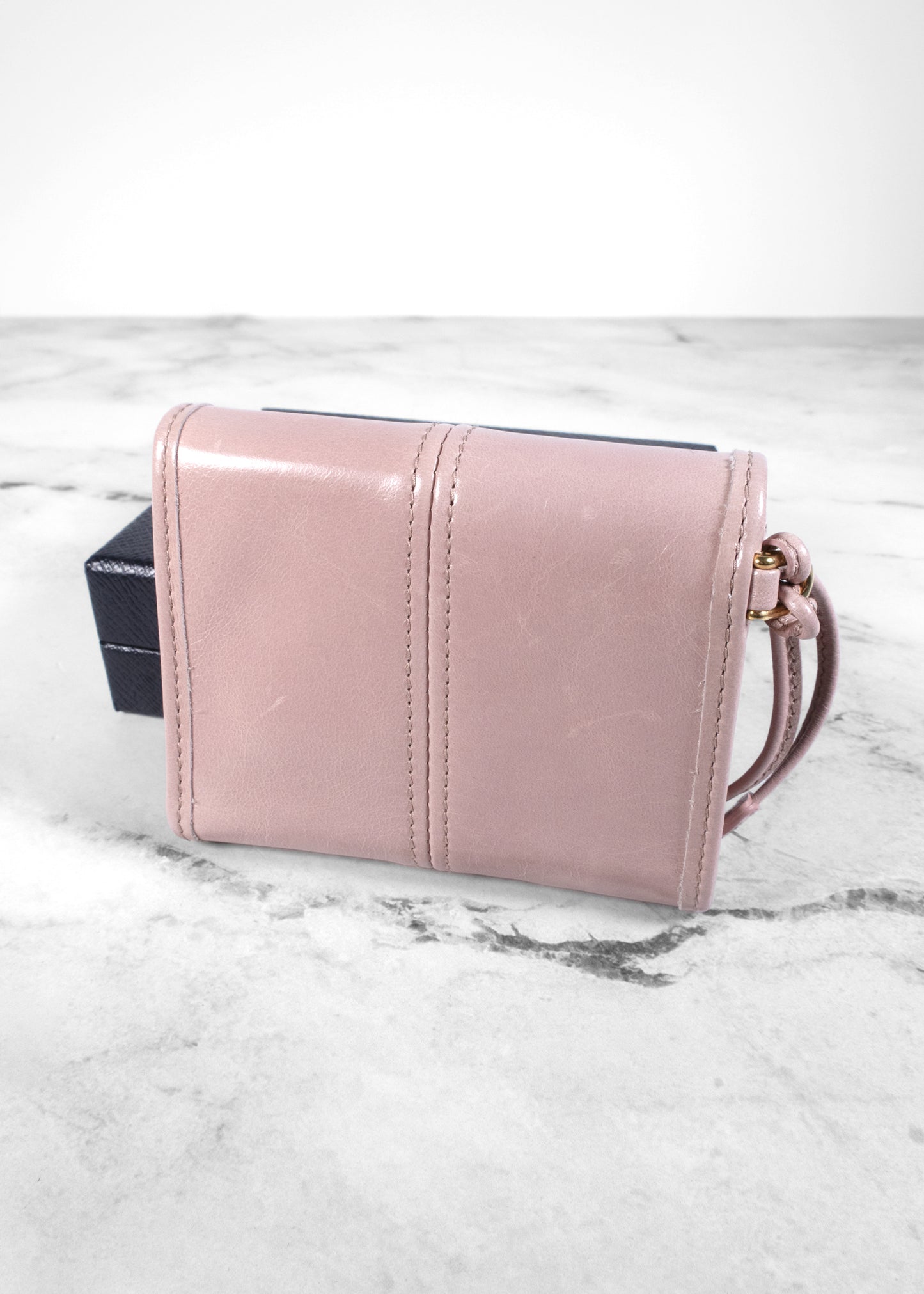 Prada Rosy Blush Small Leather Wallet