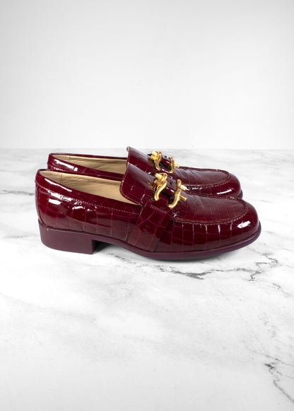 Bottega Veneta Embossed Glossy Loafers