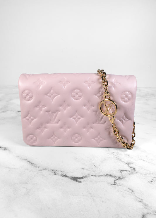 Louis Vuitton Monogram Embossed Pochette Coussin