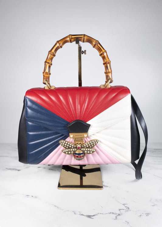 Gucci Medium Bamboo Queen Margaret Top Handle Bag