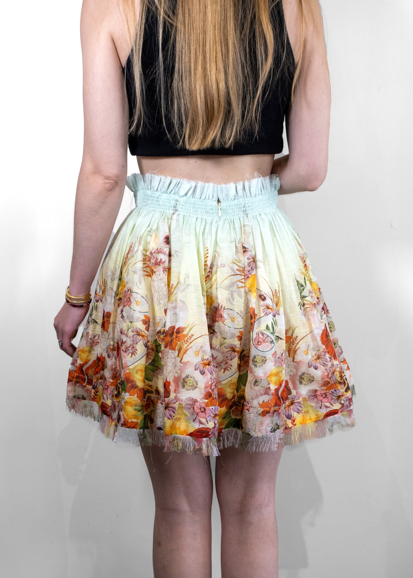 Zimmermann Wonderland Floral-print Miniskirt